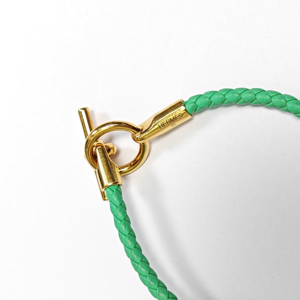 Glenan Leather Green Bracelet