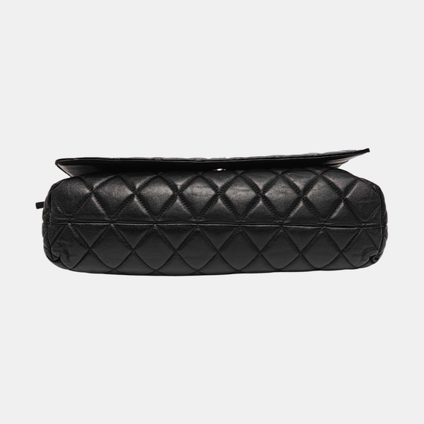 B. Quilted Calfskin Black