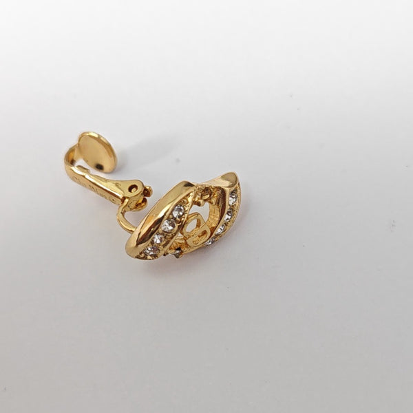 Petit CD Lab-Grown Diamond Gold Clip On Earrings