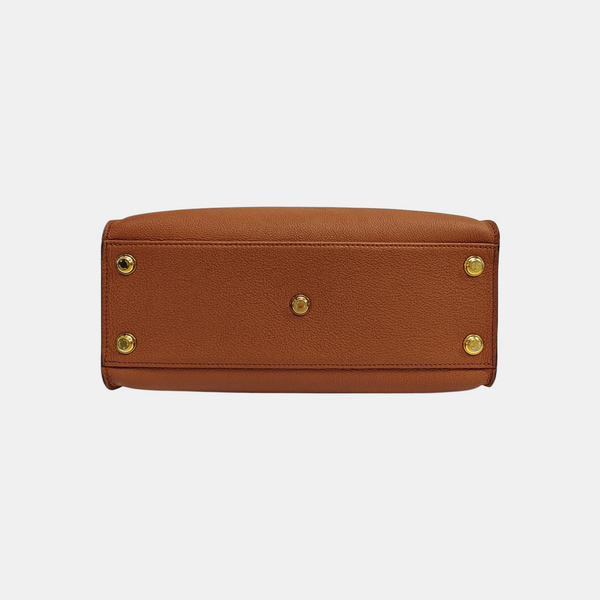 ON MY SIDE MM Monogram Calfskin Brown