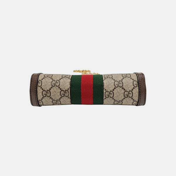 Ophidia Mini Monogram Coated Canvas Beige