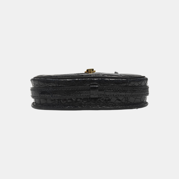 Calfskin Shoulder Bag Black