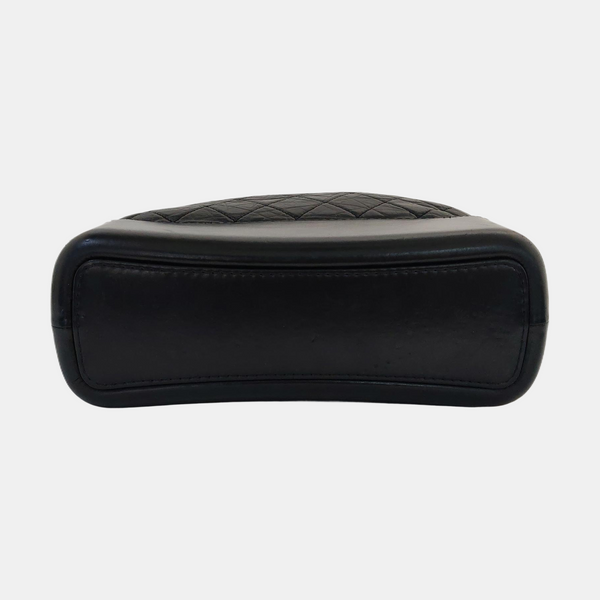 GABRIELLE Large Quilted Calfskin Black
