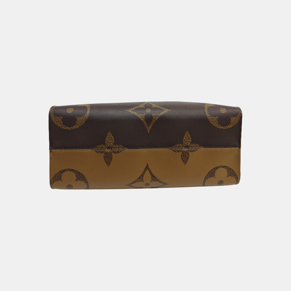 ONTHEGO MM Monogram Coated Canvas Brown