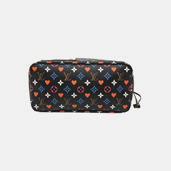 NEVERFULL MM Monogram Coated Canvas Black