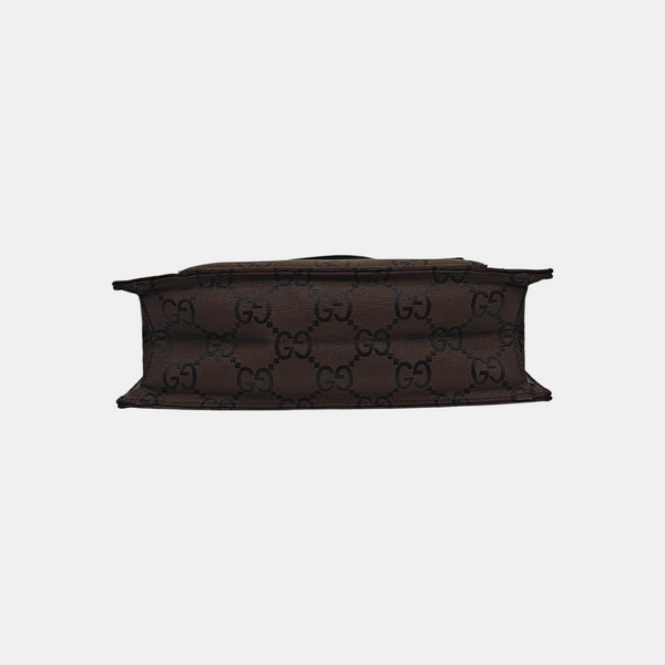 Monogram Canvas Tote Bag Brown
