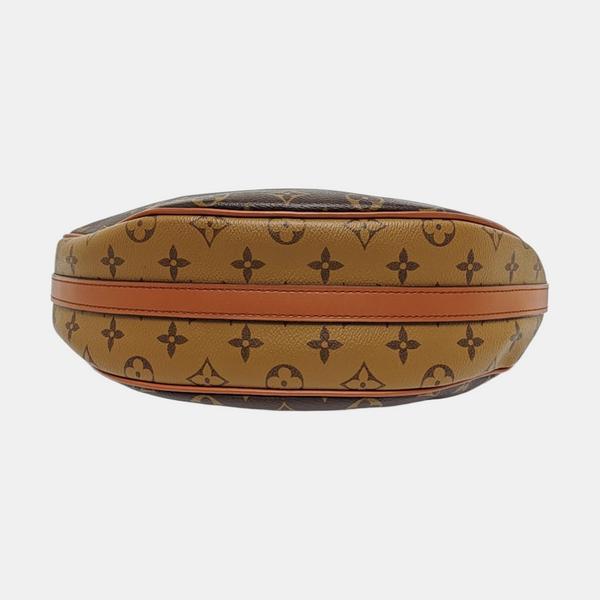 LOOP HOBO Monogram Coated Canvas Brown