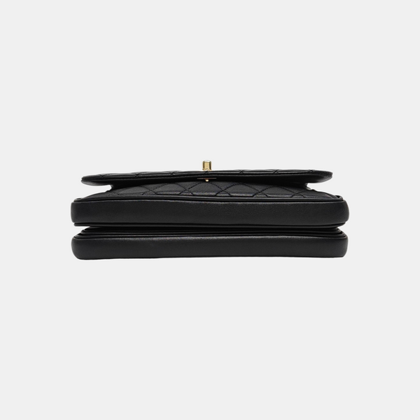 WOC Quilted Lambskin Black