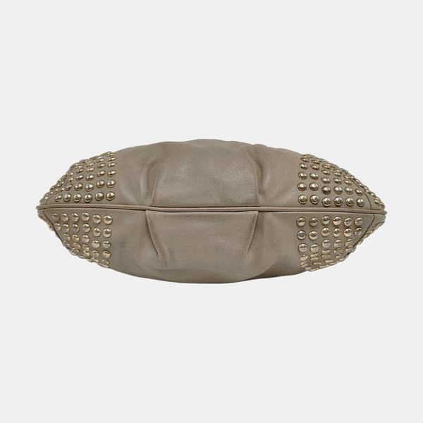 Calfskin Top Handle Bag Gray