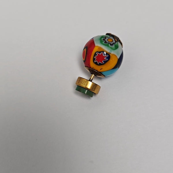Dior Tribales Metal Multicolor Stud Earrings