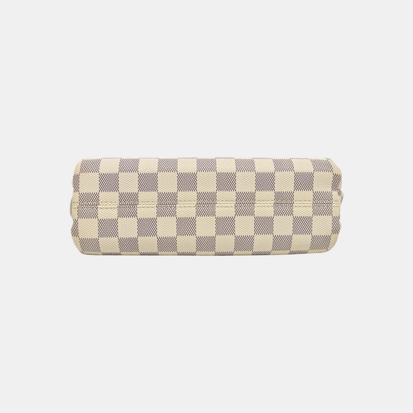 CROISETTE Damier Azur Coated Canvas White