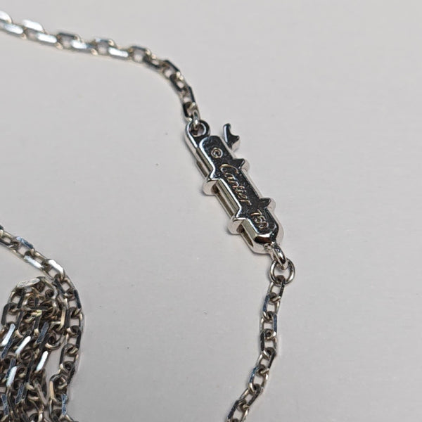 18k White Gold Silver Necklace