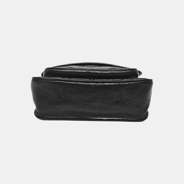 NIKI Small Chevron Calfskin Black