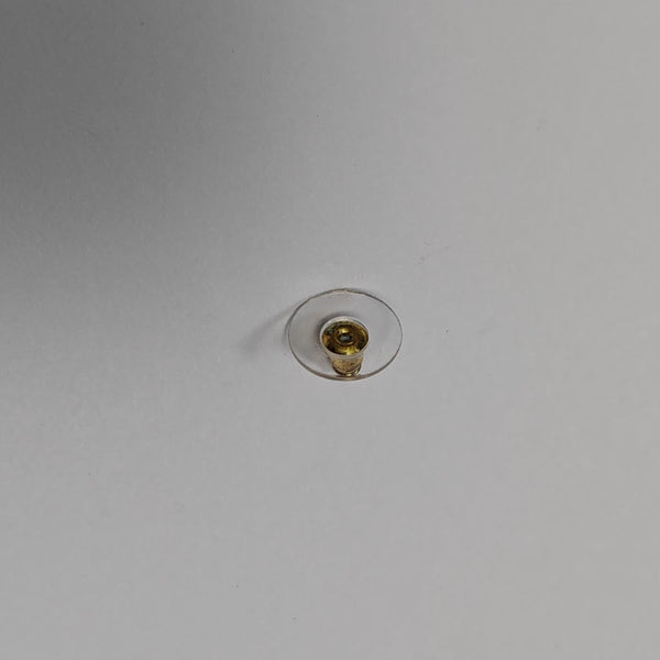CC Logo Metal Gold Stud Earrings