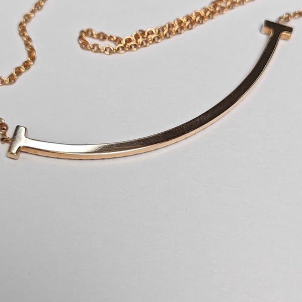 Tiffany T 18k Rose Gold Necklace