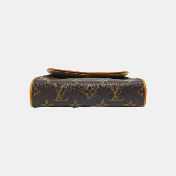 FLORENTINE Monogram Coated Canvas Brown