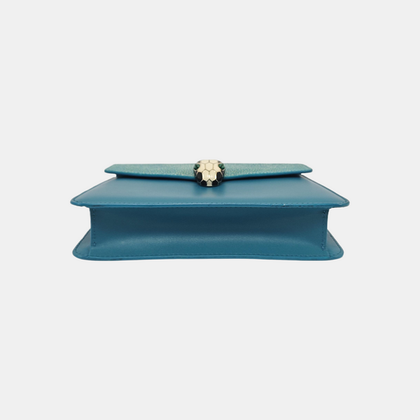 SERPENTI FOREVER Small Stingray Leather Green