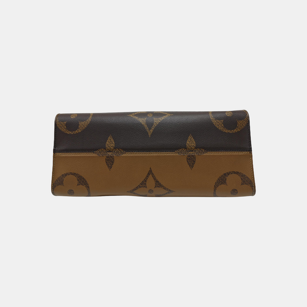 ONTHEGO MM Monogram Coated Canvas Brown