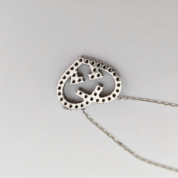 18k White Gold Silver Necklace