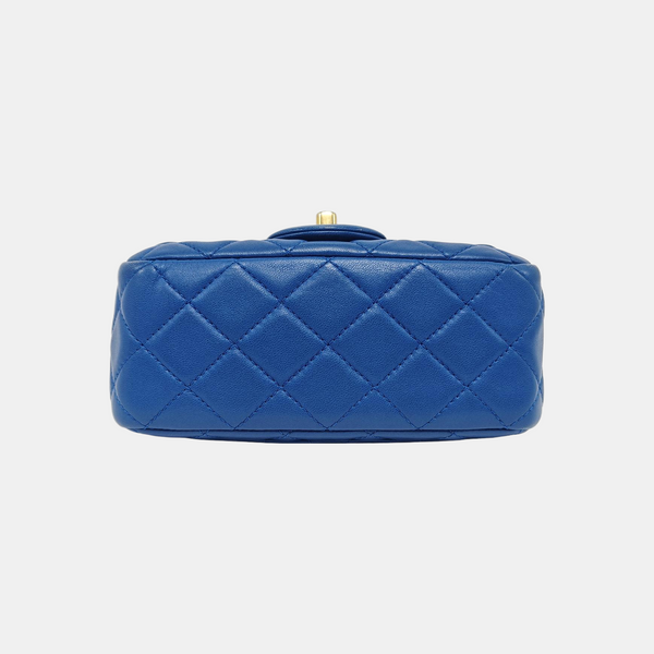 CLASSIC FLAP Mini Quilted Lambskin Blue