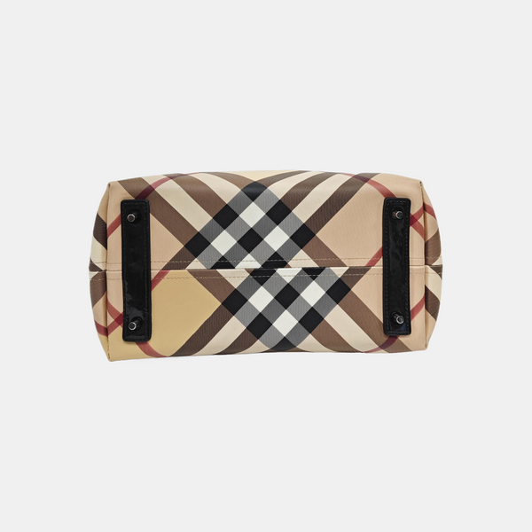 Reversible Bag Medium Coated Canvas Beige