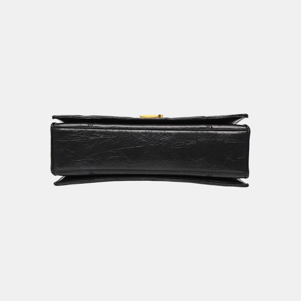 Crush Small Quilted Calfskin Black