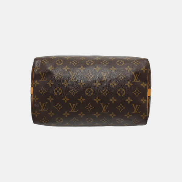 SPEEDY 30 Monogram Coated Canvas Brown
