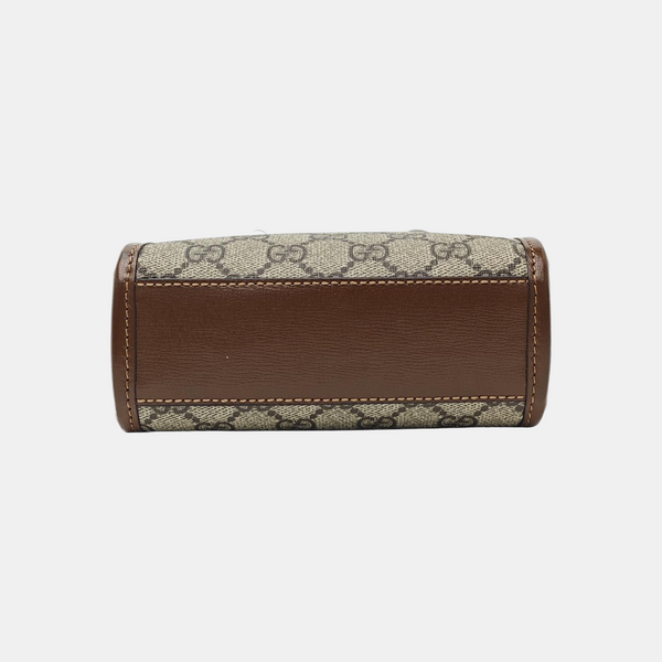Retro Mini Monogram Coated Canvas Beige