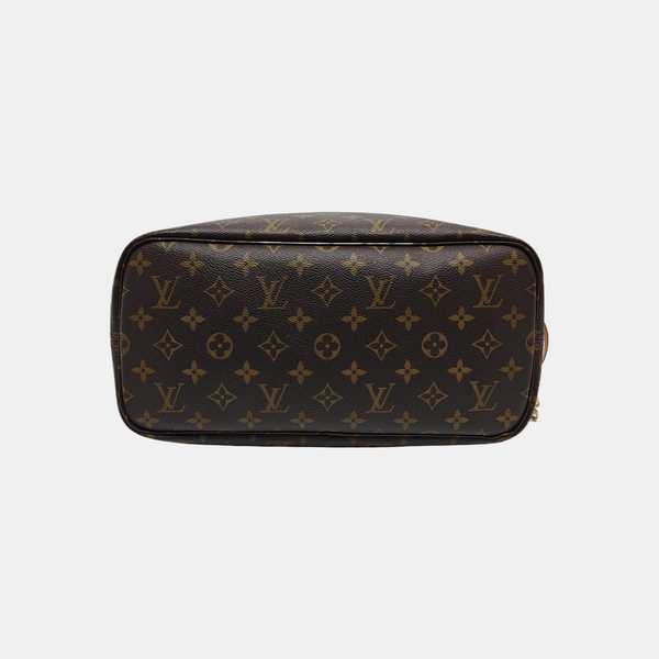 NEVERFULL MM Monogram Coated Canvas Brown