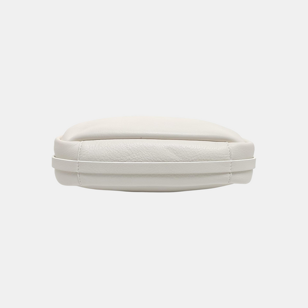 Calfskin Shoulder Bag Small White