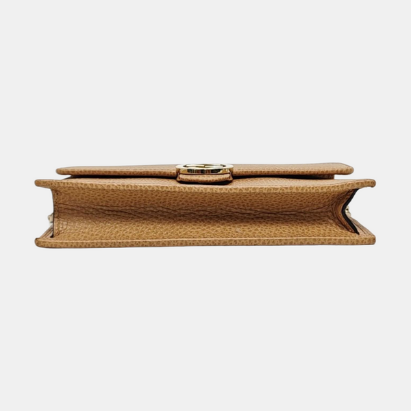 Authenticated pre-owned Interlocking G Calfskin Beige - Shoulder Bag at Looply