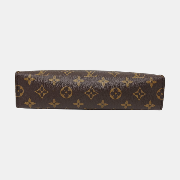 TOILET POCKET 26 Monogram Coated Canvas Brown
