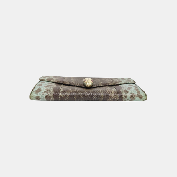SERPENTI FOREVER Calfskin Brown Wallet