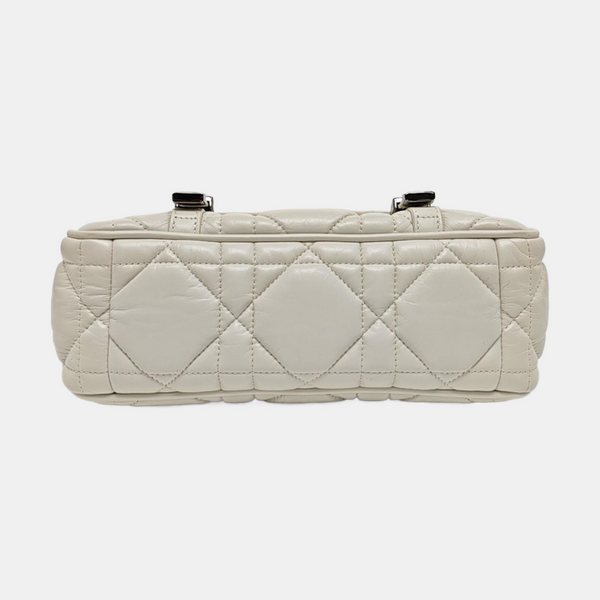 Authenticated pre-owned Diorcamp Small Cannage Calfskin White - Shoulder Bag at Looply