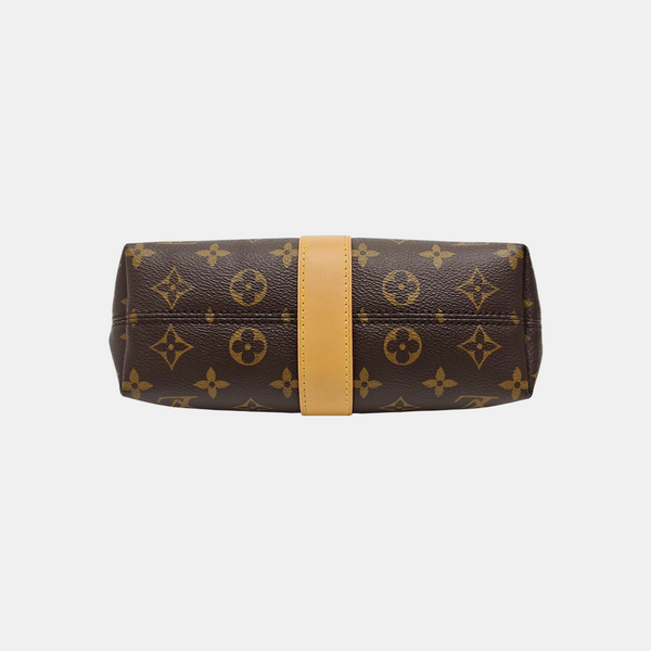 Pochette Mia Monogram Coated Canvas Brown