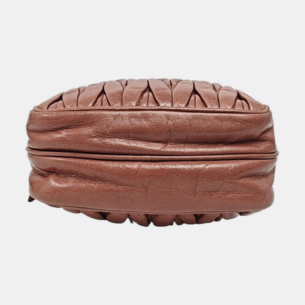 Matelassé Quilted Calfskin Brown