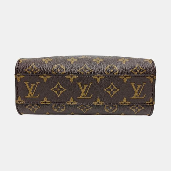 SAC PLAT BB Monogram Coated Canvas Brown
