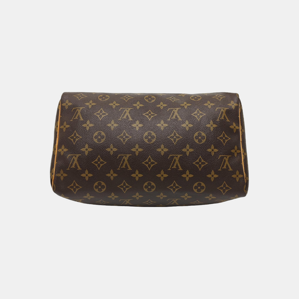 SPEEDY 30 Monogram Coated Canvas Brown