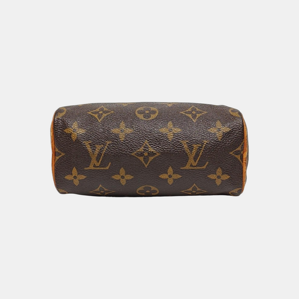 SPEEDY Nano Monogram Coated Canvas Brown