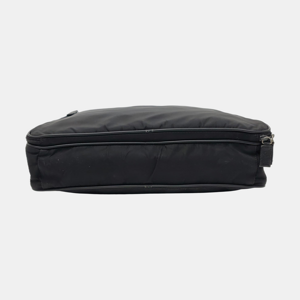 Nylon Top Handle Bag Black