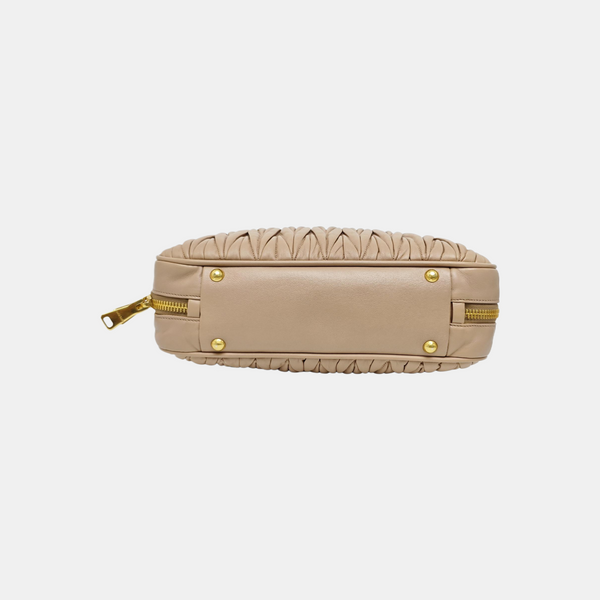 Arcadie Matelassé Quilted Lambskin Beige