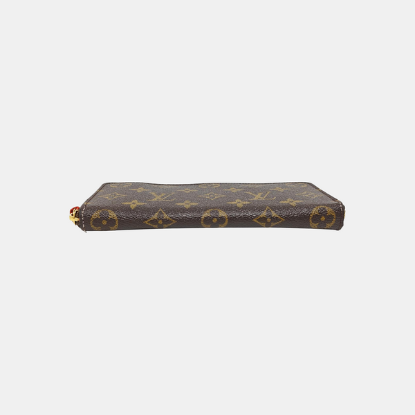 CLÉMENCE Monogram Coated Canvas Brown Wallet