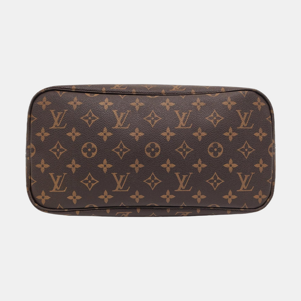 NEVERFULL MM Monogram Coated Canvas Brown