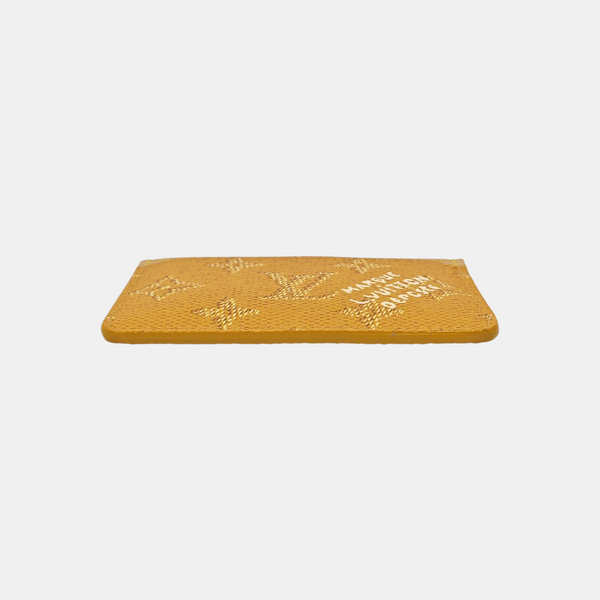 ENVELOPPE Coated Canvas Yellow Card Holder