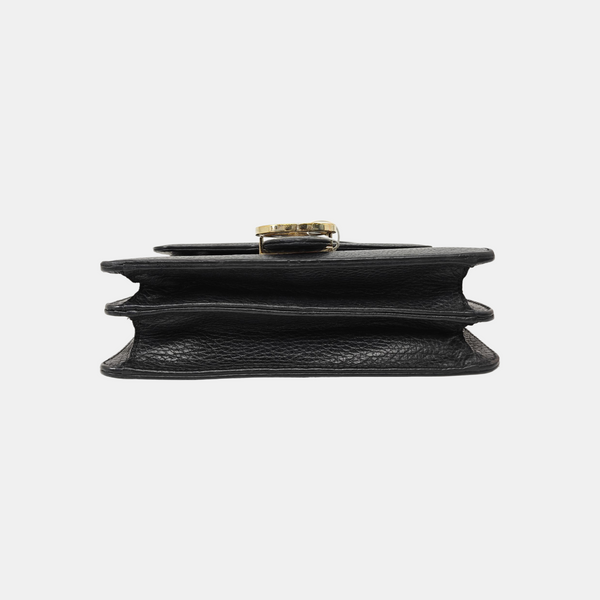 Interlocking G Small Calfskin Black