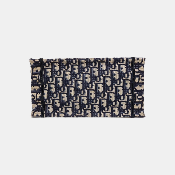 Book Tote Small Oblique Canvas Blue