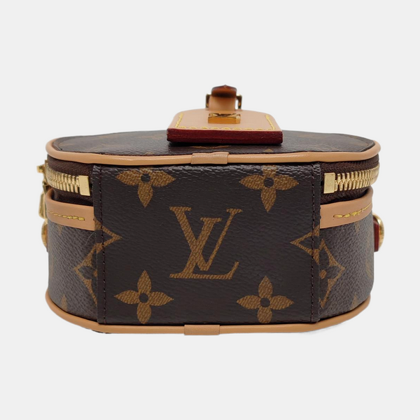 BOITE CHAPEAU Mini Monogram Coated Canvas Brown
