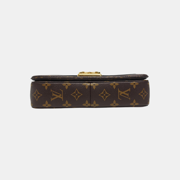 MARCEAU Monogram Coated Canvas Brown