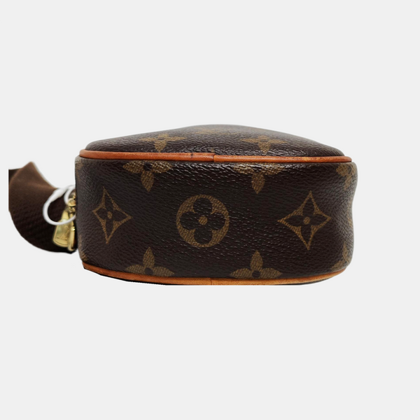 GANGE Monogram Coated Canvas Brown