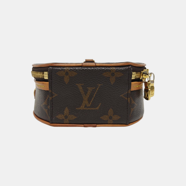 BOITE CHAPEAU Mini Monogram Coated Canvas Brown